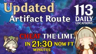 [Version 2.0] 140+ Artifacts | 113 Locations in 21:30 ft SAYU | Cheat the Daily Limit every 24 hours