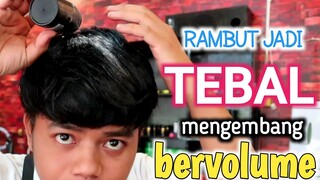 cara membuat rambut mengembang dan tebal