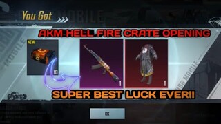 HellFire AKM Crate Opening 😱🔥 Super Best Luck Opening Halloween Crate Ever!! PUBG Mobile KR Korea