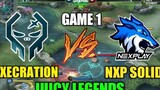 NXP Solid vs Execration GAME 1 Juicy Legends Tournament ~ MLBB