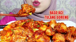 ASMR BAKSO ACI MERCON TULANG AYAM GORENG PEDES