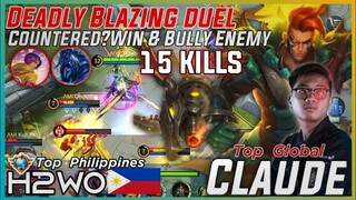 H2wo Claude Countered, But Still Win & Bullied the Enemy || Top Global Claude H2wo