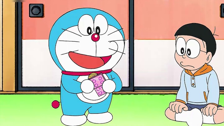 Doraemon: Suneo uses the animal escape pill to turn into a cuttlefish and sprays Fat Tiger with ink