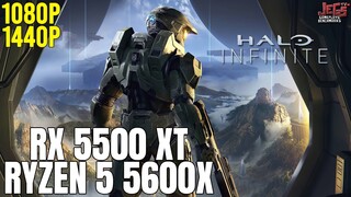 Halo Infinite | Ryzen 5 5600x + RX 5500 XT | 1080p, 1440p benchmarks!