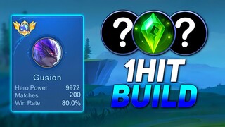 HIGH WINRATE GUSION BUILD AND EMBLEM🔥 ( unbelievable 1hit delete🤯 )