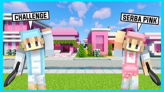 Challenge Rumah Serba Pink Di Minecraft ft @Shasyaalala