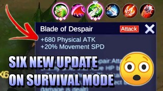 SIX NEW THINGS IN SURVIVAL MODE 😵 BLADE OF DESPAIR WITH +680 PHYSICAL ATTACK