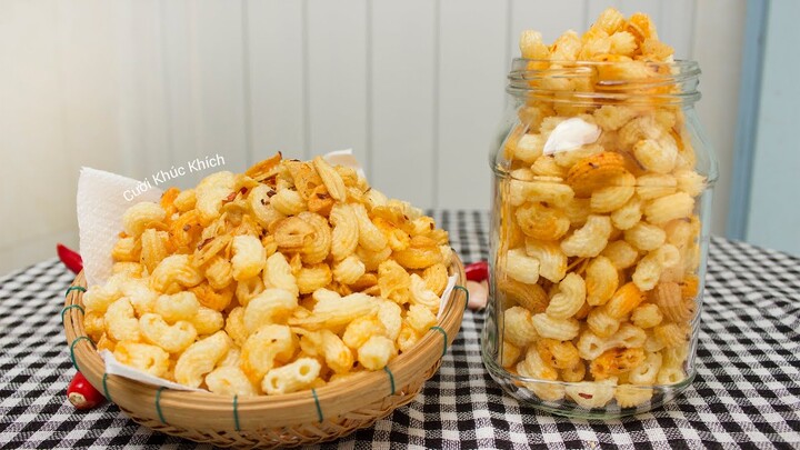 CÁCH LÀM NUI CHIÊN BƠ TỎI CAY NGON ĐỂ LÂU VẪN GIÒN XỐP | MÓN ĂN VẶT SNACK - CKK