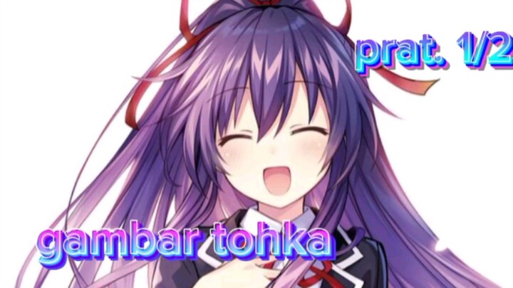 menggambarkan anime tohka (berkreasi) 😇