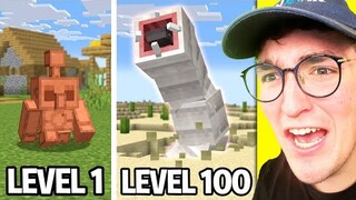 Minecraft Mobs From Level 1 To 100