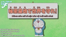 Doraemon Tập 389: Dùng Căn Cứ Bí Mất Để Bảo Vệ Thế Giới & Xe Ba Bánh Không Gian 4 Chiều