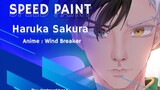 SPEED PAINT HARUKA SAKURA|| From [ Wind Breaker ]