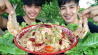 ตำซั่วขนมจีนกุ้งสด!! กุ้งใหญ่เนื้อกรอบเด้ง แซ่บเหมือนเดิม.