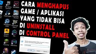 CARA MENGHAPUS APLIKASI YANG TIDAK BISA DIHAPUS / UNINSTALL - SOLUSI PC / LAPTOP JADI RINGAN