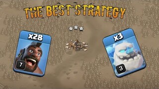 THIS IS THE BEST TH11 WAR STRATEGY | 3 ICE GOLEM + 28 HOGS + 2 WITCH SO POWERFUL | CLASH OF CLANS