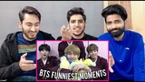 REACTION ON || BTS CLUMSY MOMENTS ||  FUNNY MOMENTS || @3H Reacters