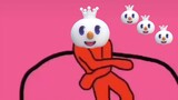 Two snowmen dance with music