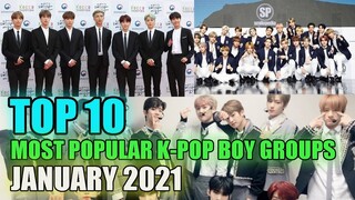 Top 10 Most Popular K-Pop Male Idol Groups In January 2021