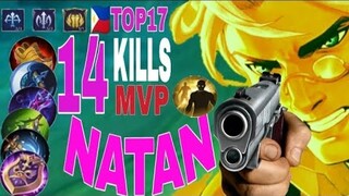 14 kills Natan's best attack speed and perfect position | Mobile Legends