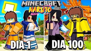 SOBREVIVI 100 DIAS no MUNDO DE NARUTO no MINECRAFT !