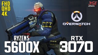 Overwatch on Ryzen 5 5600x + RTX 3070 1080p, 1440p, 2160p benchmarks!