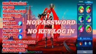 ML MOD MENU 2024 BARU APLIKASI MAP HACK + UNLOCK ALL SKIN MOBILE LEGENDS TERBARU ANTI BANNED 2024