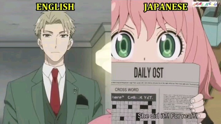 Loid Forger Japanese vs English | SPY x FAMILY
