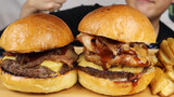 [Ẩm thực] Ăn bánh hamburger thịt bò Angus phô mai siêu to cực đã!