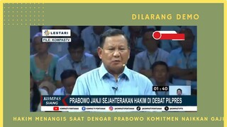 Tanggapan Prabowo, Hakim Tuntut Naik Gaji