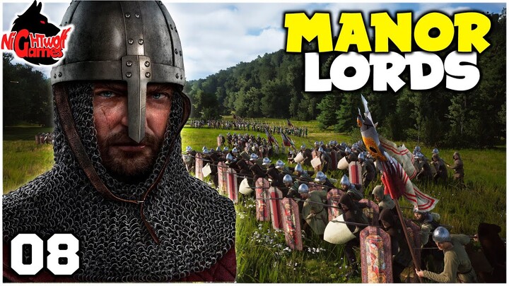 Manor Lords #08 - O Grande Ataque dos Bandidos! - Gameplay PT-BR