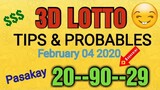 3D LOTTO | SWERTRES HEARING TODAY | FEBRUARY 4 2020