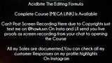 Acidbite The Editing Formula Course download