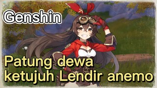 Patung dewa ketujuh Lendir anemo