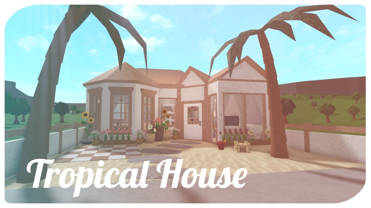 BLOXBURG: Modern Tropical Home Speedbuild