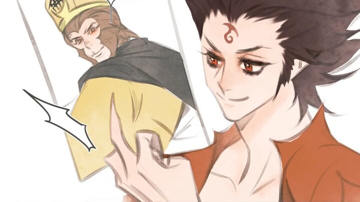 [ฉากนางเงือกอันโด่งดัง | Oubing CP] เนจา x ตำนานสีดำ - เครนอมตะ