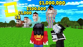 ถ้าเกิดว่า!? มีบ้านโถส้วม $1 เหรียญ VS บ้านโถส้วม $1,000,000 เหรียญ - Minecraft ไทย