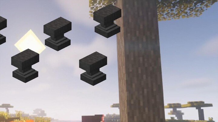 Minecraft: The sky seems to be raining anvils and I seem to be hanging next to you