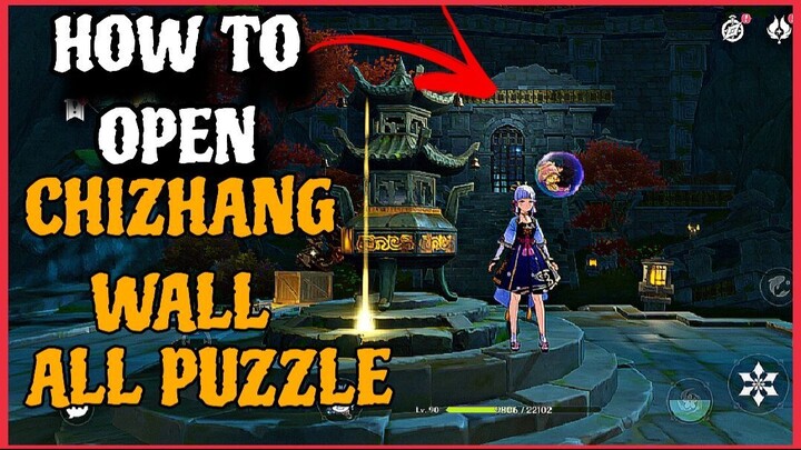 Chizhang wall puzzle genshin | ukiran di tempat dupa genshin
