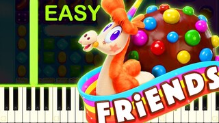 CANDY CRUSH FRIENDS SAGA THEME - EASY Piano Tutorial