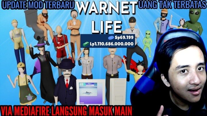 CARA CEPAT DOWNLOAD & PASANG MOD APK WARNET LIFE SIMULATOR UPDATE VERSI TERBARU !