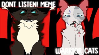 DONT LISTEN! // warrior cats // Ivypool + Hawkfrost