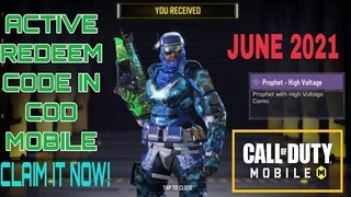 *June 2021* Call Of Duty Mobile New Redeem Code | Cod Mobile Redeem Code