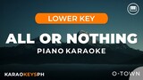 All Or Nothing - O-town (Lower Key - Piano Karaoke)