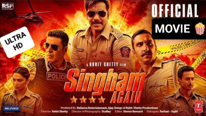 SINGHAM AGAIN FULL HD MOVIE 2024 AJAY DEVGAN 🔥🔥, KAREENA KAPOOR ❣️🔥🍷🥂🥂🔥🔥🍿🍿🎃🎃💀💀😈⚡😈⚡🥺