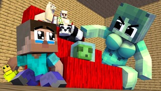 Monster School : Baby Herobrine Regrets & Groot Family - Very Sad Story - Minecraft Animation