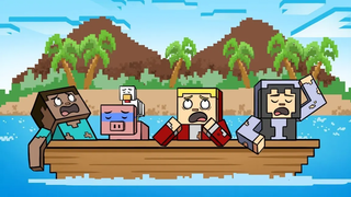Minecraft แต่บนเกาะร้าง (แอนิเมชั่นการ์ตูน)