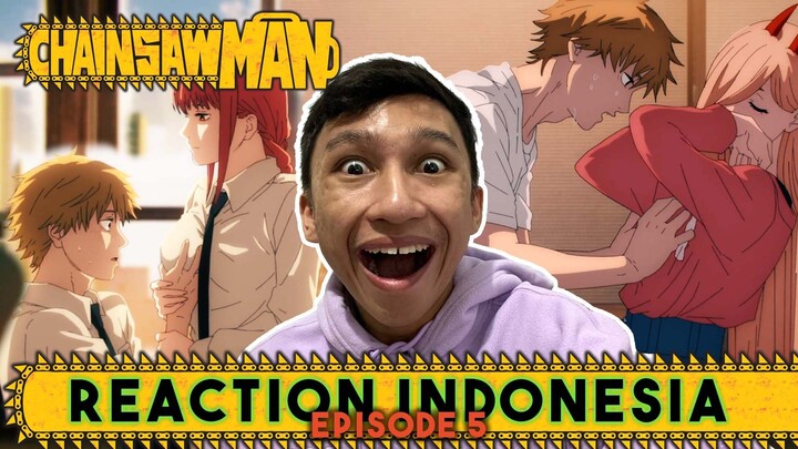 PANAAASSSS  Chainsaw Man Episode 5 Reaction Indonesia_1080p