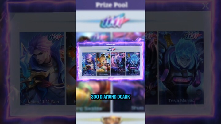 MODAL 300 DIAMOND BISA DAPET 1 SKIN 11.11 BEBAS PILIH MOBILE LEGENDS? #mlbb