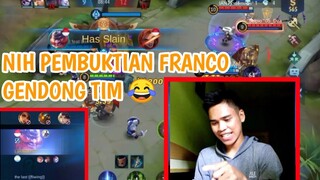 PEMBUKTIAN FRANCO GENDONG TIM