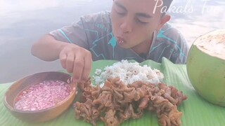 Crispy isaw ng baboy|mukbang Philippines